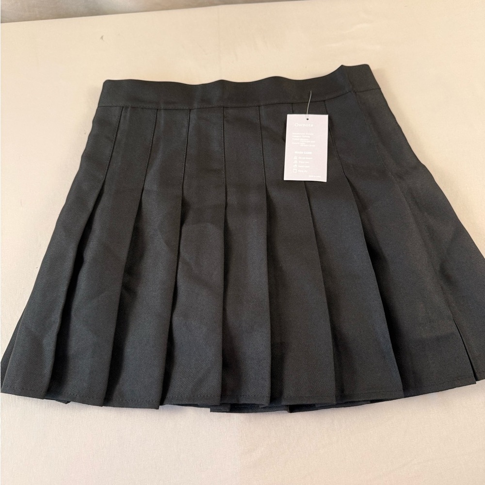 Ownora Black Pleated Mini Skirt - 0139